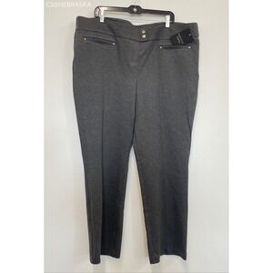 Rekucci Curvy Charcoal Woman pants with‎ a tummy control panel - Size 24W